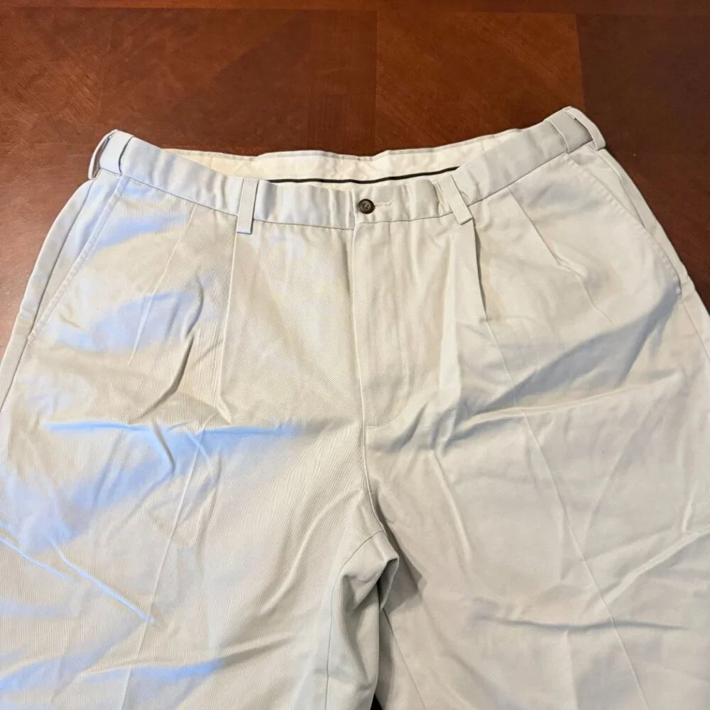Covington Mens Chino Pants‎ 38x34 Alabaster Cotton